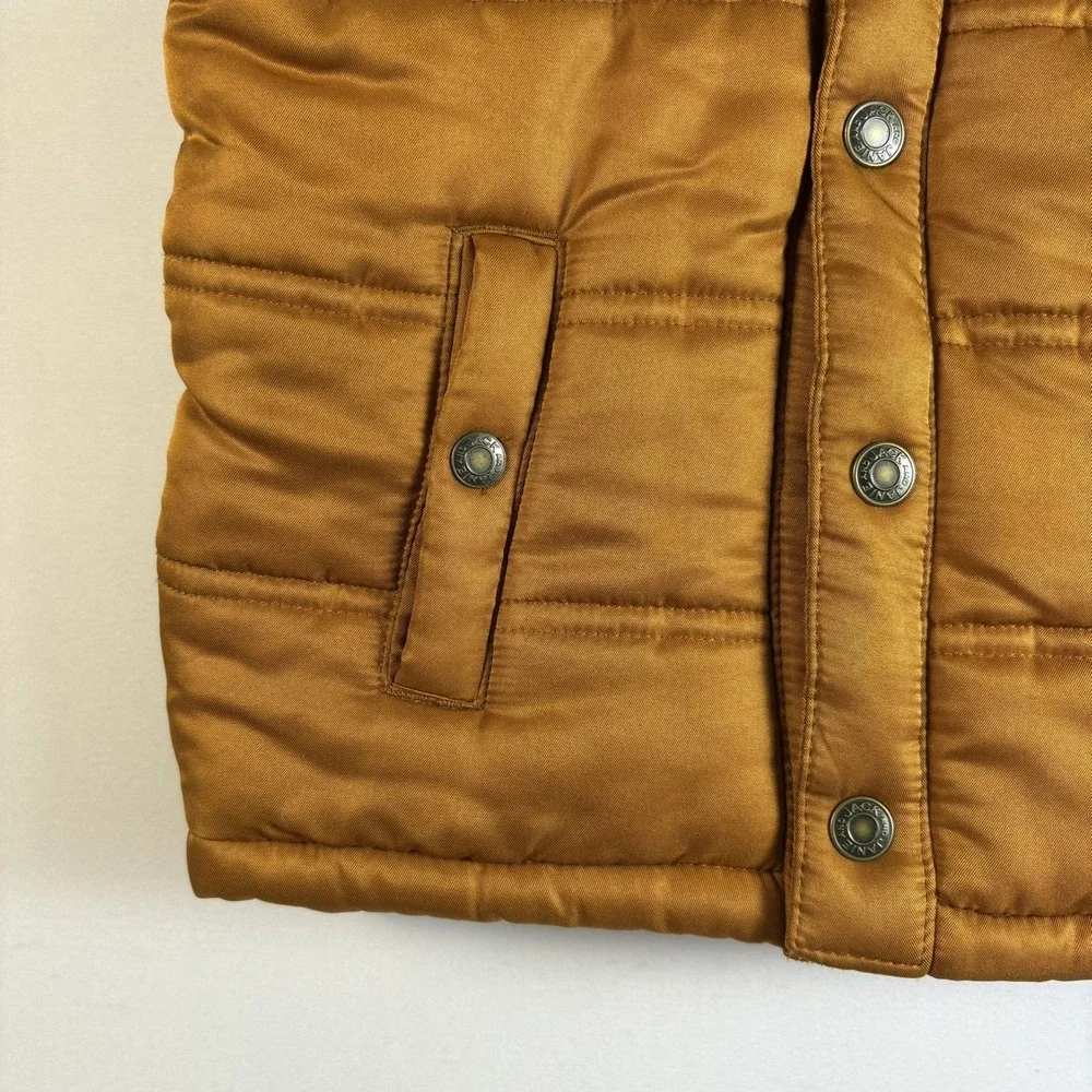 Janie and Jack Kids Puffer Vest Hooded Mustard Bronze‎ Navy Blue 18-24 Months